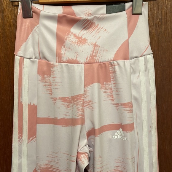 NWT Adidas Designed To Move Graphic High-Waist Tights - Picture 6 of 13